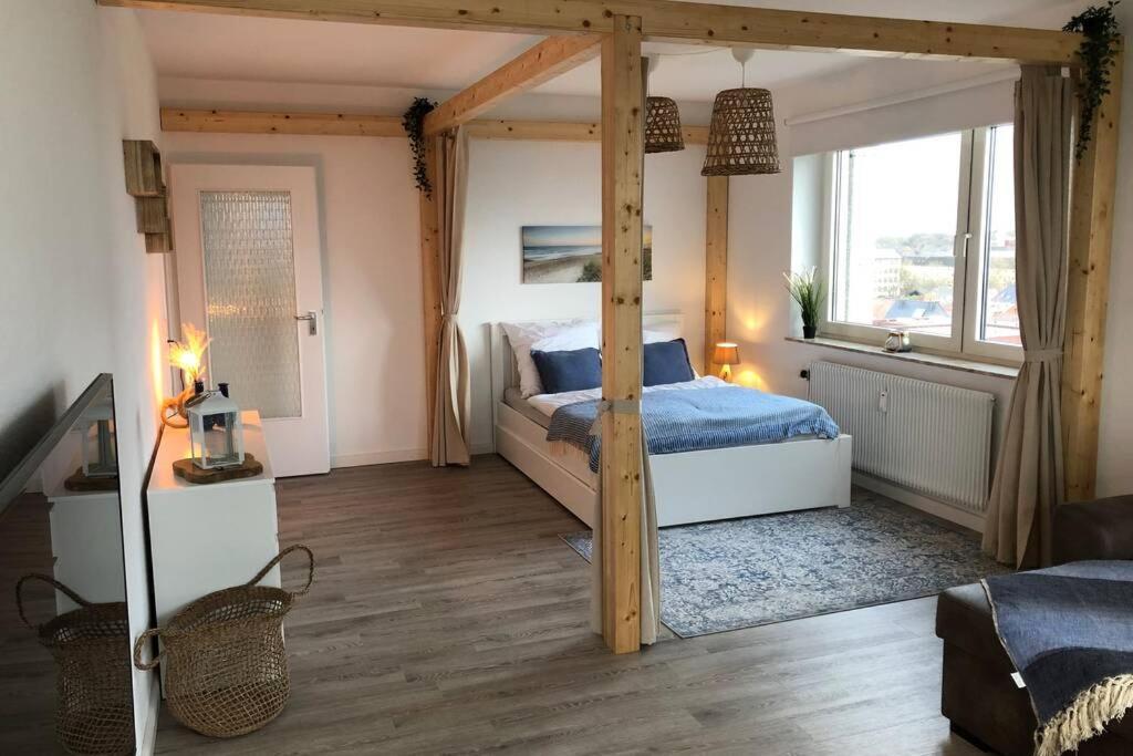 Yachtpanorama Weser Und Yachthafenblick 1 Zi 7Og Bremerhaven Zewnętrze zdjęcie